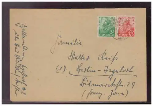 All. Bes. Bizone  Rundstempel (Datum und/oder Ort klar)