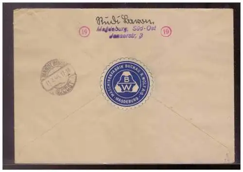 All. Bes. Sowj. Zone  Rundstempel (Datum und/oder Ort klar)