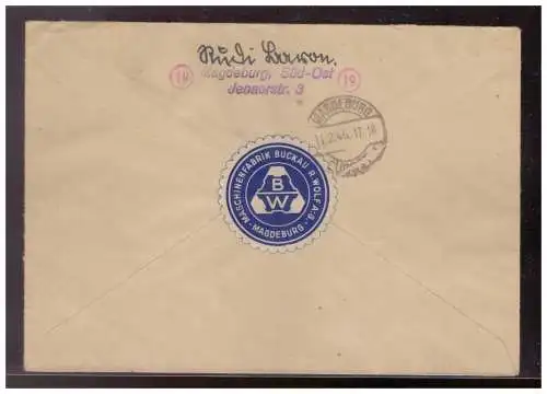 All. Bes. Sowj. Zone  Rundstempel (Datum und/oder Ort klar)