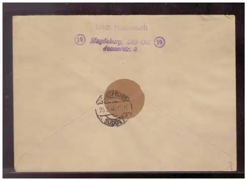 All. Bes. Sowj. Zone  Rundstempel (Datum und/oder Ort klar)
