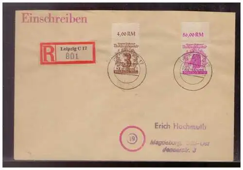 All. Bes. Sowj. Zone  Rundstempel (Datum und/oder Ort klar)