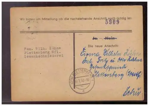 All. Bes. Bizone  Rundstempel (Datum und/oder Ort klar)