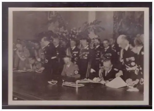 [Propagandapostkarte] DT- Reich (009458) Propaganda Fotokarte ohne Ak Einteilung, Unterzeichnung des Deutsch- Italienischen Pakts 22.5.1939. 