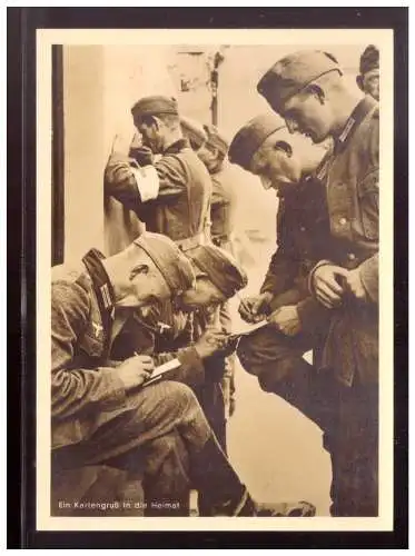 [Propagandapostkarte] GG (009709)  Propagandakarte, Ein Kartengruß in die Heimat Hoffmannkarte mit GG Marken, Henning Karte gelaufen Krakau. 