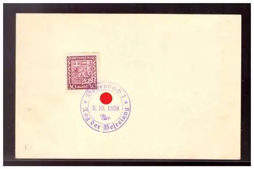 Bes. 2. Wk. Böhmen/M.  Rundstempel (Datum und/oder Ort klar)