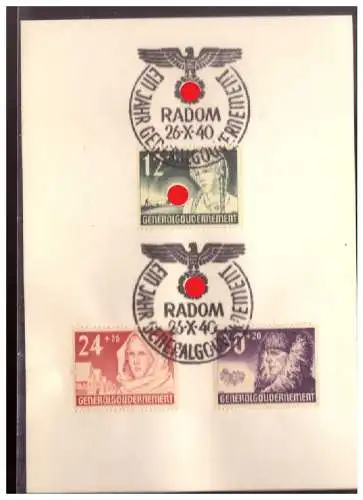 Generalgouvernement  Rundstempel (Datum und/oder Ort klar)