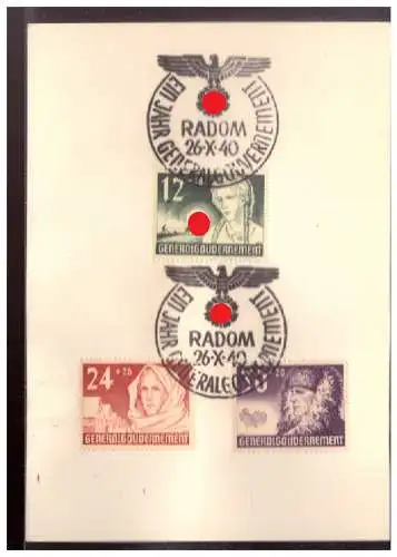 Generalgouvernement  Rundstempel (Datum und/oder Ort klar)