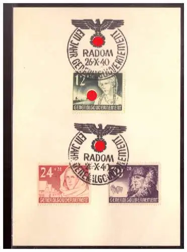 Generalgouvernement  Rundstempel (Datum und/oder Ort klar)