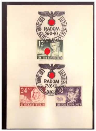 Generalgouvernement  Rundstempel (Datum und/oder Ort klar)