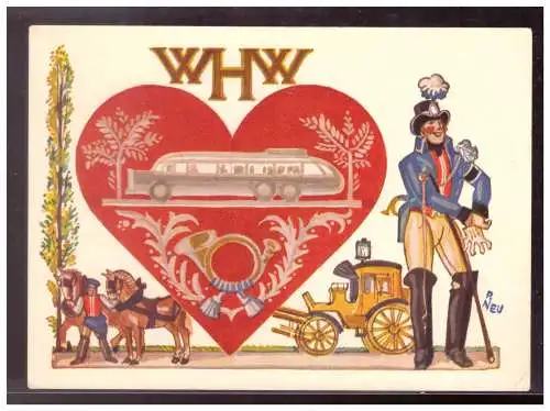 [Propagandapostkarte] Dt- Reich (009904) Propagandakarte WHW, Winterhilfswerk 1936/ 37, Woche des Verkehrs im Traditionsgau, gelaufen mit TST. 