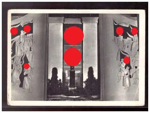 [Propagandapostkarte] DT- Reich (020091) Propagandakarte Ausstellung Das Sowej- Paradies, Standesamt im Stadtsowjet, gelaufen mit Ausstellungs. 