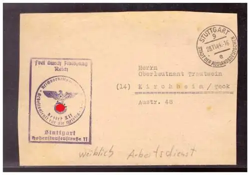 Deutsches Reich  Rundstempel (Datum und/oder Ort klar)