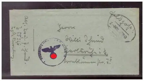 Deutsches Reich  Rundstempel (Datum und/oder Ort klar)