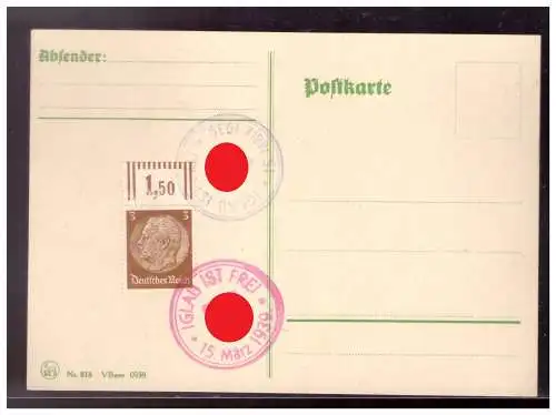 Deutsches Reich  Rundstempel (Datum und/oder Ort klar)