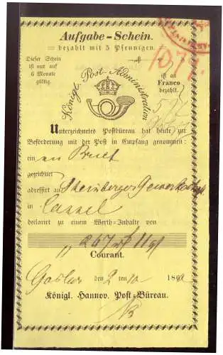 Altdeutschl. Hannover  Rundstempel (Datum und/oder Ort klar)