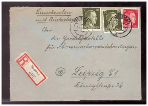 Deutsches Reich  Rundstempel (Datum und/oder Ort klar)