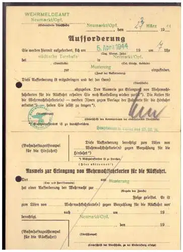 Deutsches Reich  Rundstempel (Datum und/oder Ort klar)