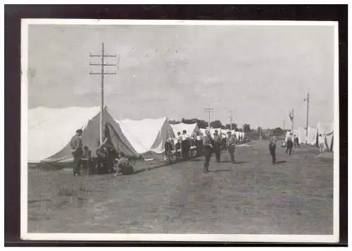 [Propagandapostkarte] DT- Reich (020518) Propagandakarte, Zeltlager der NSKK, Reichsparteitag Nürnberg Lagerstraße, gelaufen Nürnberg 15.9.35. 