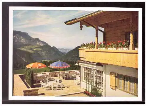 [Propagandapostkarte] Dt-Reich (020532) Propagandakarte Berghof Wachenfeld, Landhaus des Reichskanzlers in Berchtesgaden (Obersalzberg), ungeb. 