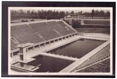 [Propagandapostkarte] Dt- Reich (020676) Propaganda AK Olymiade Berlin 1936, Reichssportfeld, Blick auf das Schwimmstadion, ungebraucht. 