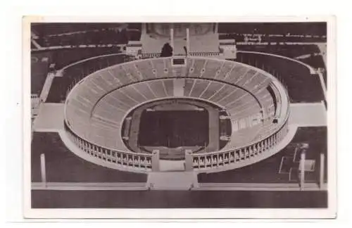 [Propagandapostkarte] Dt- Reich (020679) Propaganda AK Olymiade Berlin 1936, Reichssportfeld, Stadion, gelaufen Berlin-Spandau Bahnpoststempel. 