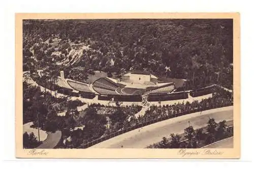 [Propagandapostkarte] Dt- Reich (020680) Propaganda AK Olymiade Berlin 1936, Berlin Olympia-Stadion, ungebraucht. 