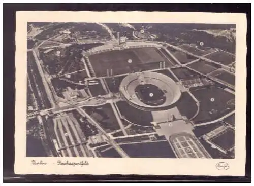 [Propagandapostkarte] Dt- Reich (020687) Propaganda AK Berlin Olympia 1936, Berlin Reichssportfeld, ungebraucht. 