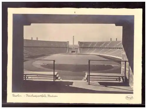 [Propagandapostkarte] Dt- Reich (020697) Propaganda AK Berlin Olympia 1936, Berlin- Reichsportfeld, Stadion, ungebraucht. 
