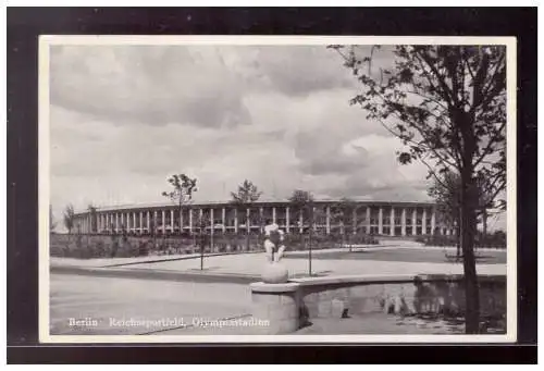 [Propagandapostkarte] Dt- Reich (020702) Propaganda AK Berlin Olympia 1936, Berlin Reichssportfeld, Olympiastadion, ungebraucht. 