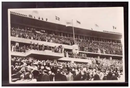 [Propagandapostkarte] Dt- Reich (020716) Propaganda AK Olympiade Berlin 36, Das Olympia-Stadion bei der Eröffnung mit Blick auf die Führerloge. 