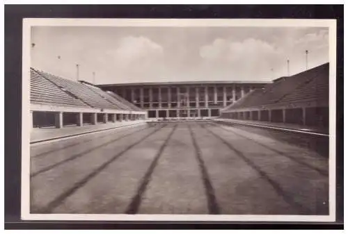 [Propagandapostkarte] Dt- Reich (020729) Propaganda AK Berlin Olympia 1936,Reichssportfeld Schwimmstadion mit Blick auf die, ungebraucht. 