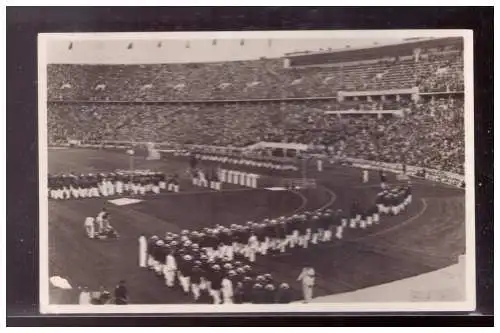 [Propagandapostkarte] Dt- Reich (020731) Propaganda AK Berlin Olympia 1936,Reichssportfeld Eröffnung des Olympia Stadion mit, ungebraucht. 