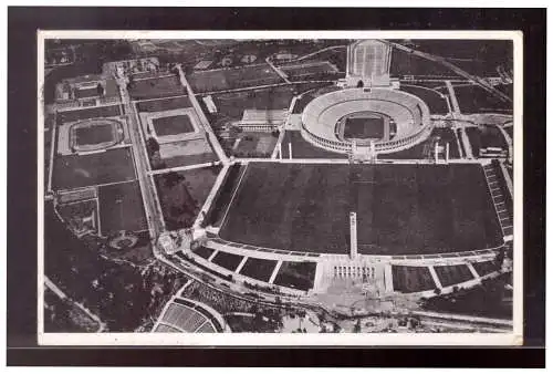 [Propagandapostkarte] Dt- Reich (020732) Propaganda AK Berlin Olympia 1936,Reichssportfeld, gelaufen Berlin Spandau. 