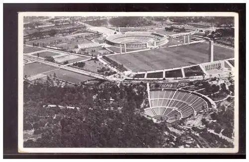 [Propagandapostkarte] Dt- Reich (020734) Propaganda AK Berlin Olympia 1936,Reichssportfeldmit Dietrich Eckart-Bühne, ungebraucht. 