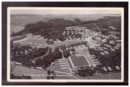 [Propagandapostkarte] Dt- Reich (020735) Propaganda AK Berlin Olympia 1936, Olympisches Dorf Döberitz bei Berlin, ungebraucht. 