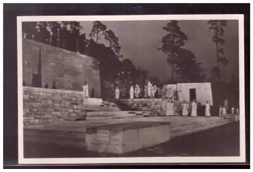 [Propagandapostkarte] Dt- Reich (020746) Propaganda AK Berlin Olympia 1936, der Einzug der Herakles, Spiel auf der Dietrich Eckardt Bühne, ung. 