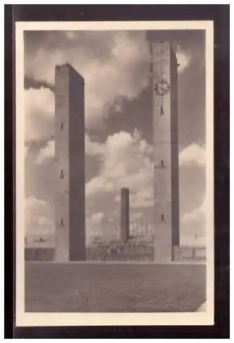 [Propagandapostkarte] Dt- Reich (020747) Propaganda AK Berlin Olympia 1936, Reichsportfeld, Blick auf den Glockenturm, ungebraucht. 