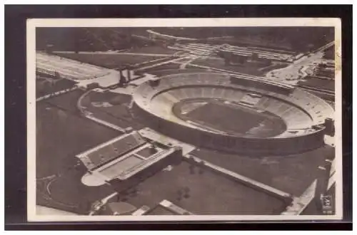 [Propagandapostkarte] Dt- Reich (020748) Propaganda AK Berlin Olympia 1936, Reichsportfeld, Olympia- Stadion, gelaufen 1942. 