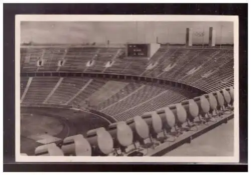 [Propagandapostkarte] Dt- Reich (020750) Propaganda AK Berlin Olympia 1936, Reichsportfeld, Olympia-Stadion, Blick auf den Signalturm, ungebra. 