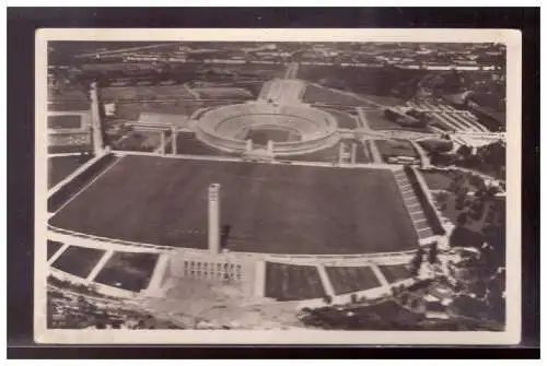 [Propagandapostkarte] Dt- Reich (020752) Propaganda AK Berlin Olympia 1936, Gesamtansicht Reichsportfeld , gelaufen. 