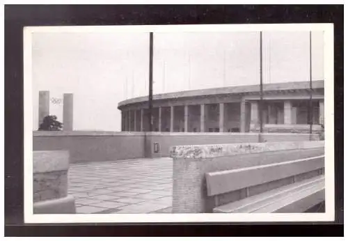 [Propagandapostkarte] Dt- Reich (020755) Propaganda AK Berlin Olympia 1936, Reichsportfeld Blick auf das Schwimmstadion und das Osttor, ungeb. 