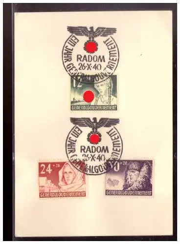 Generalgouvernement  Rundstempel (Datum und/oder Ort klar)