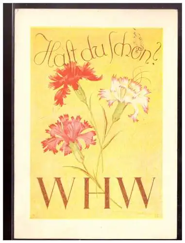 [Ansichtskarte] Dt.-Reich (020888) Propagandakarte Hast du Schon? WHW, gelaufen mit SST München nach Zeitz. 