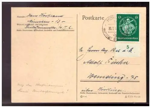 Deutsches Reich  Rundstempel (Datum und/oder Ort klar)