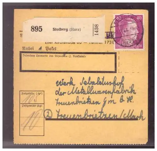 Deutsches Reich  Rundstempel (Datum und/oder Ort klar)