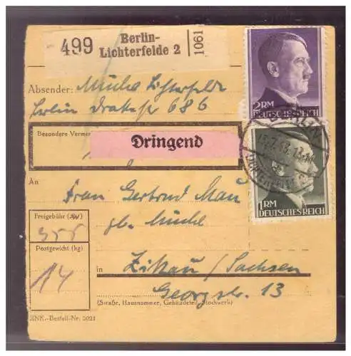 Deutsches Reich  Rundstempel (Datum und/oder Ort klar)