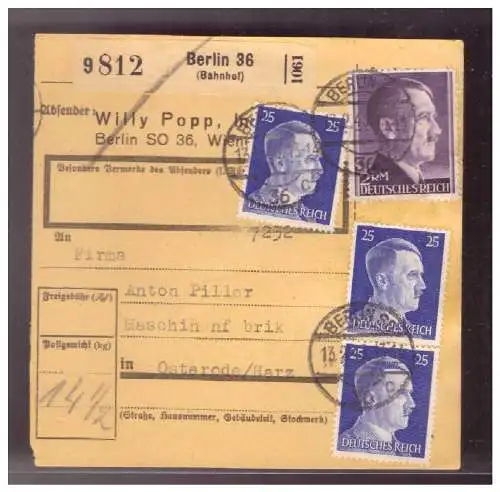 Deutsches Reich  Rundstempel (Datum und/oder Ort klar)