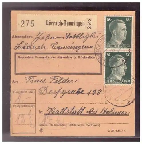Deutsches Reich  Rundstempel (Datum und/oder Ort klar)