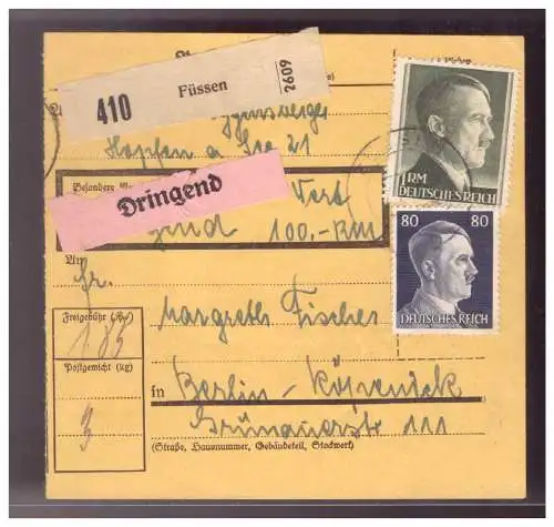 Deutsches Reich  Rundstempel (Datum und/oder Ort klar)
