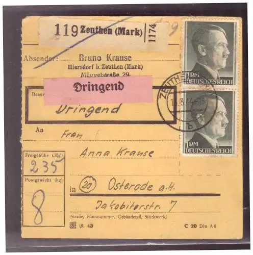 Deutsches Reich  Rundstempel (Datum und/oder Ort klar)